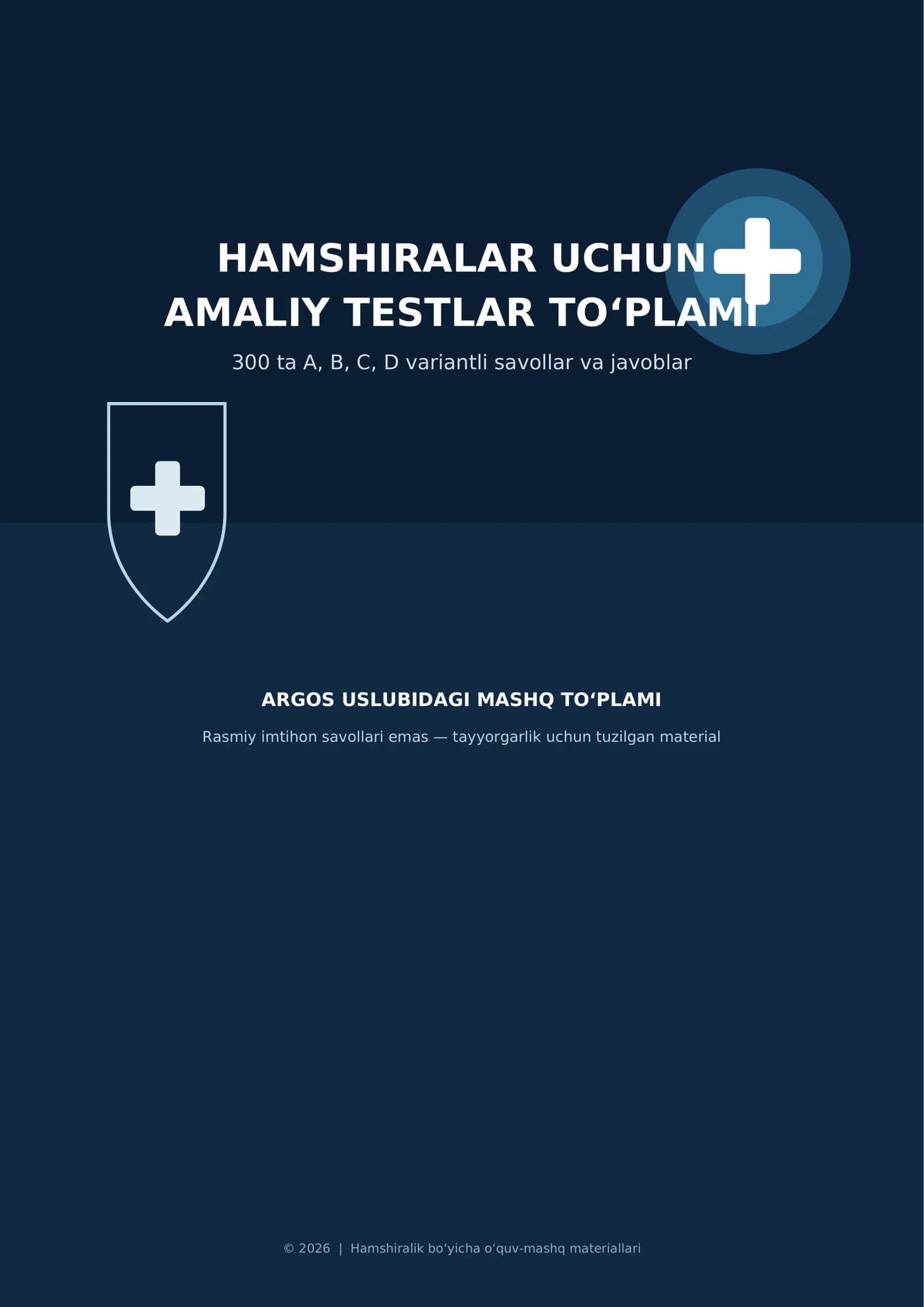 Argos hamshiralik ishi test 2026