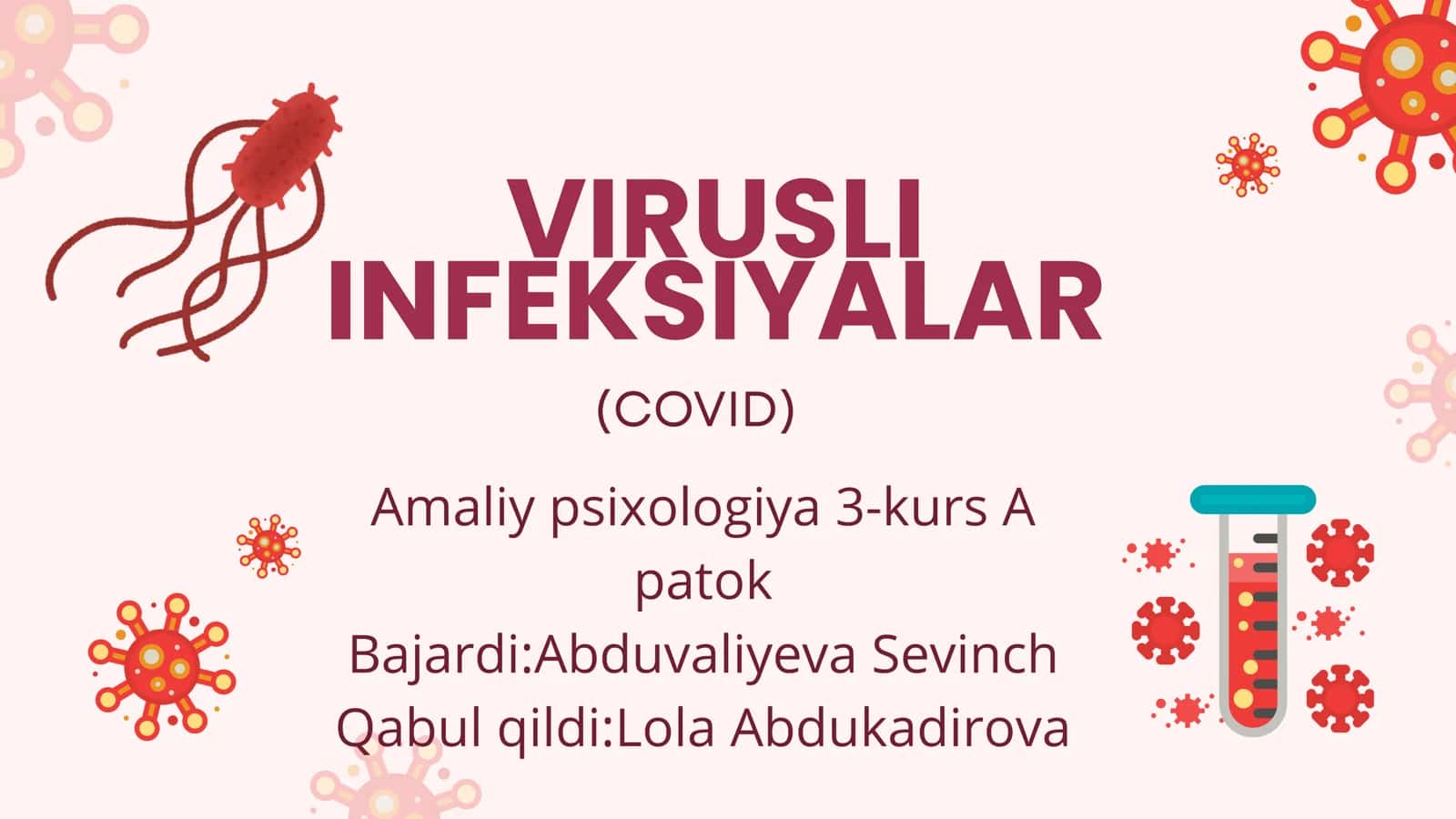 Virusli infeksiyalar (COVID)