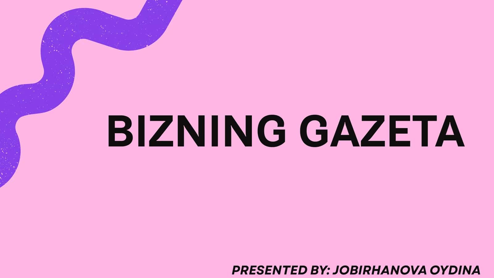 BIZNING GAZETA