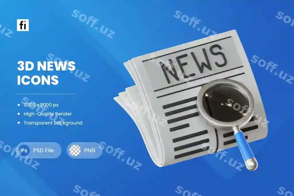 3d illustratsiya yangiliklar tadqiqot gazetasi | 3d illustration news research newspaper