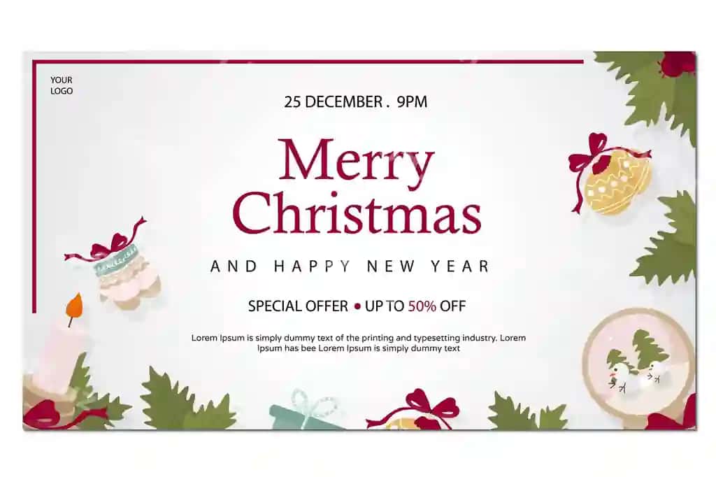 Maxsus oq shablon dizayni Rojdestvo Yangi yil | Special white template design christmas new year