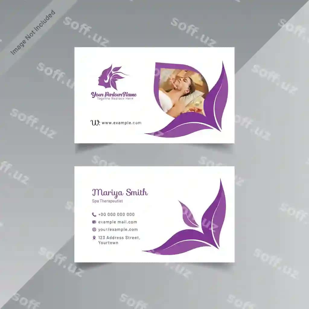 Booxta-spa biznes kartasi | Beauty spa business card