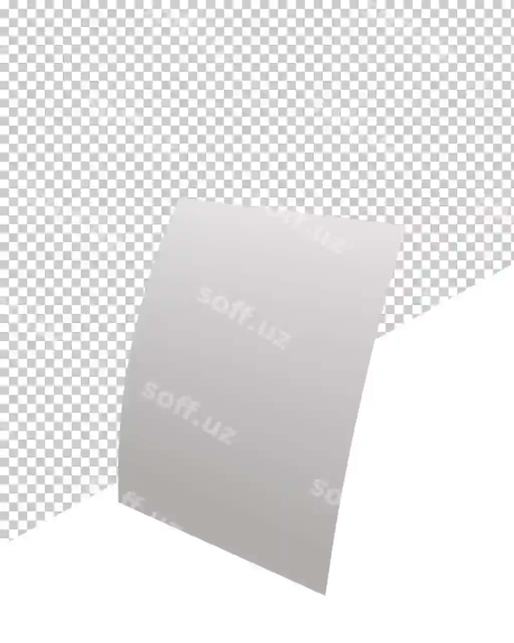 Oq qog'oz yarisi kulrang yuzga o'ralgan. | White paper is folded half gray surface