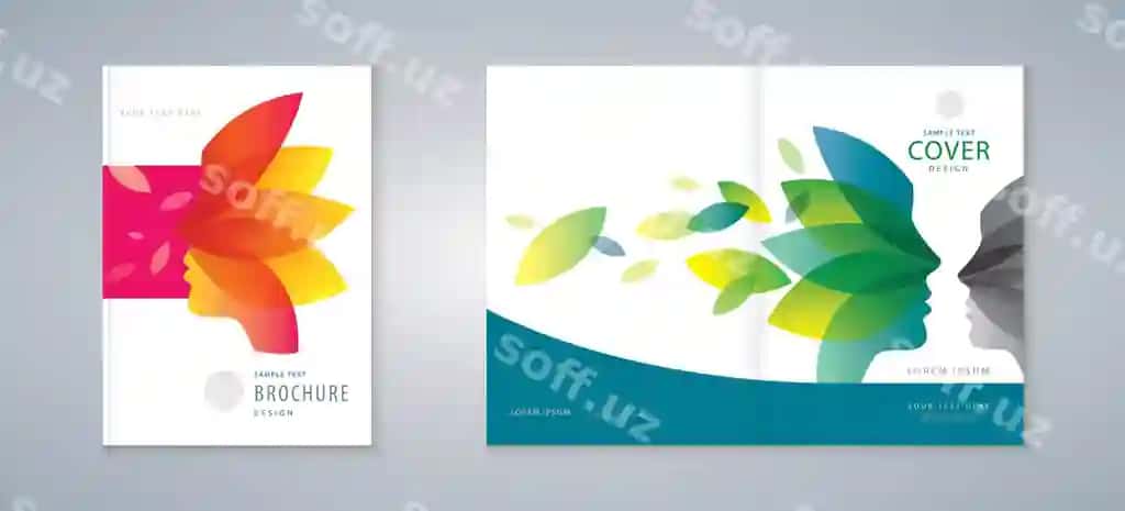 Kitob qop dizayn to'plami | Cover book design set
