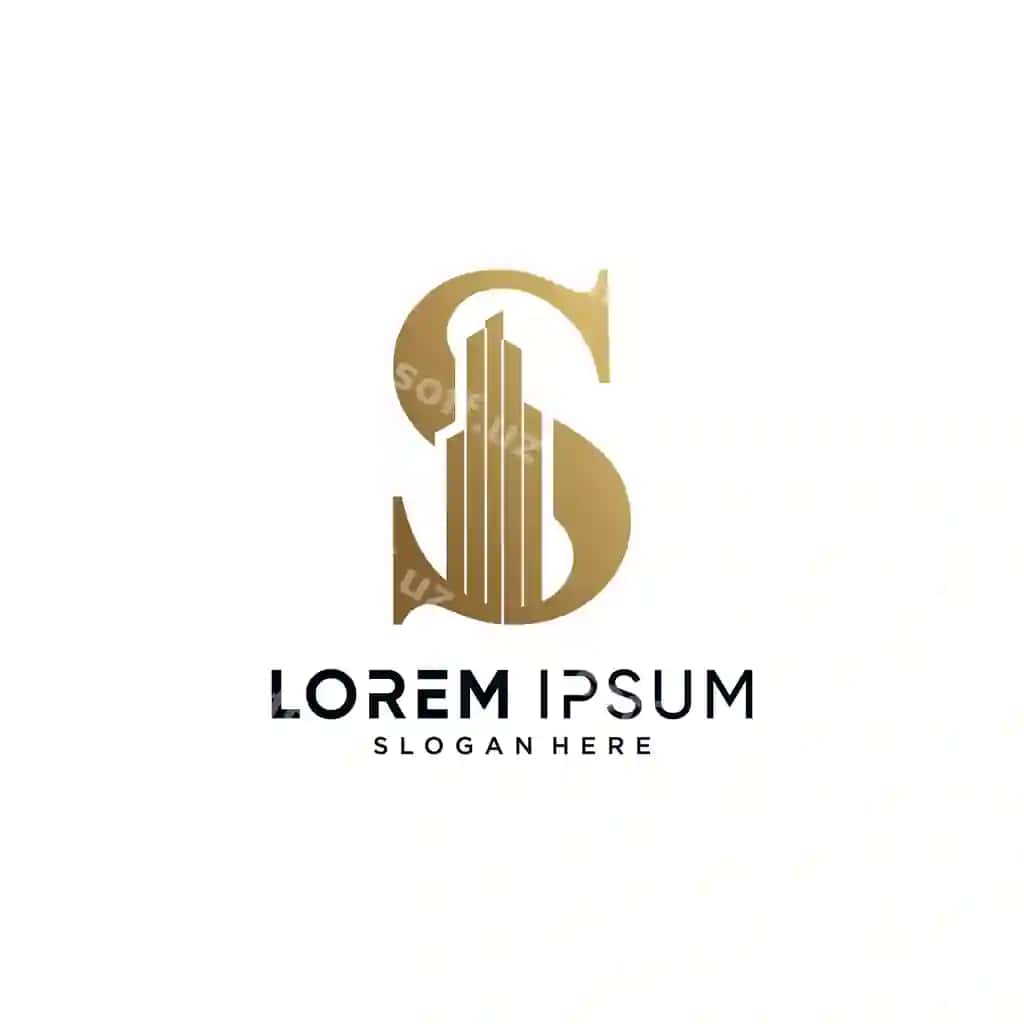 S harfi logotip dizaynini quruvchi vektor illustratsiyasi ijodiy | Letter s building logo design vector illustration with creative