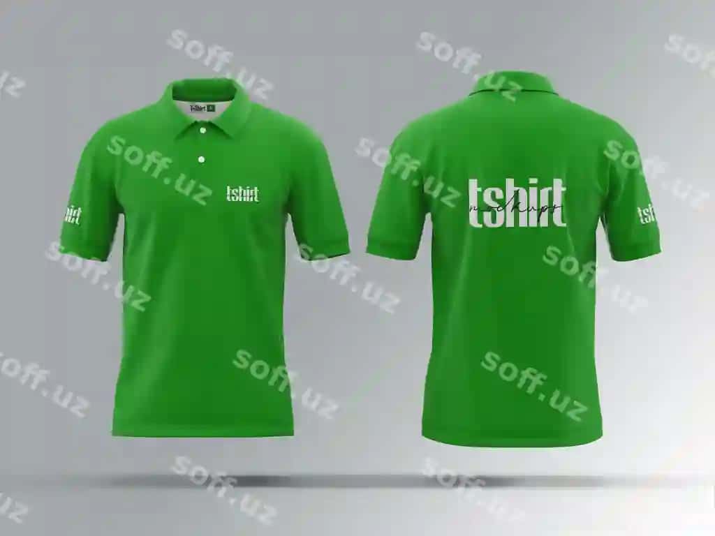 Yashil futbolka mockup | Green tshirt mockup