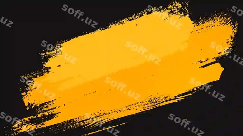 Anstrakt sariq boya pinsa urguvi qorong'i fons | Abstract yellow paint brush stroke dark background