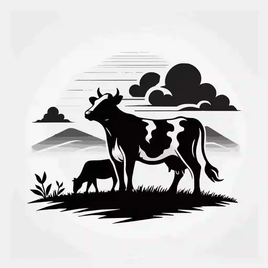 It sigir silueti | Dog cow silhouette