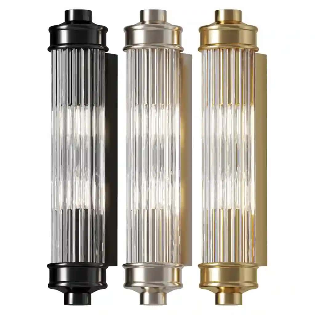 Belae Modern Sleek Cylindrical Glass Wall Sconce