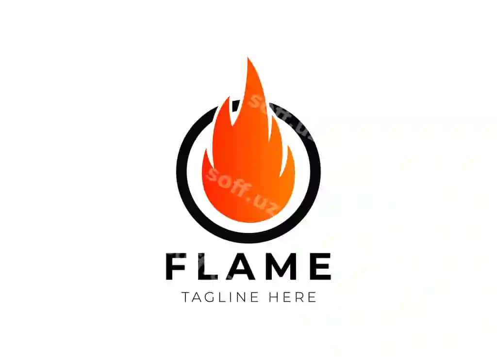 Olov flam logotip dizayni minimalist olov logotipi | Fire flame logo design minimalist fire logo