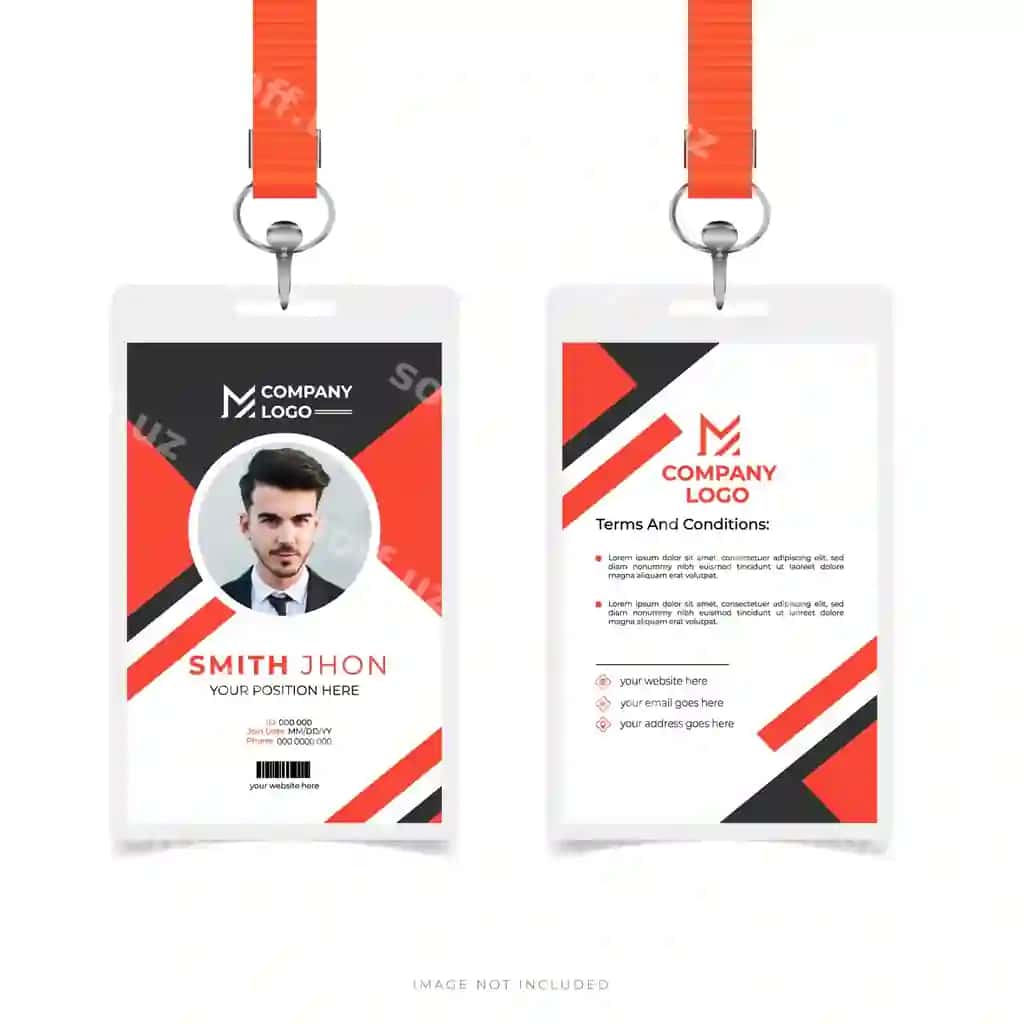 Elegant zamonaviy ijodiy korporativ ID-karta dizayni | Elegant modern creative corporate id card design