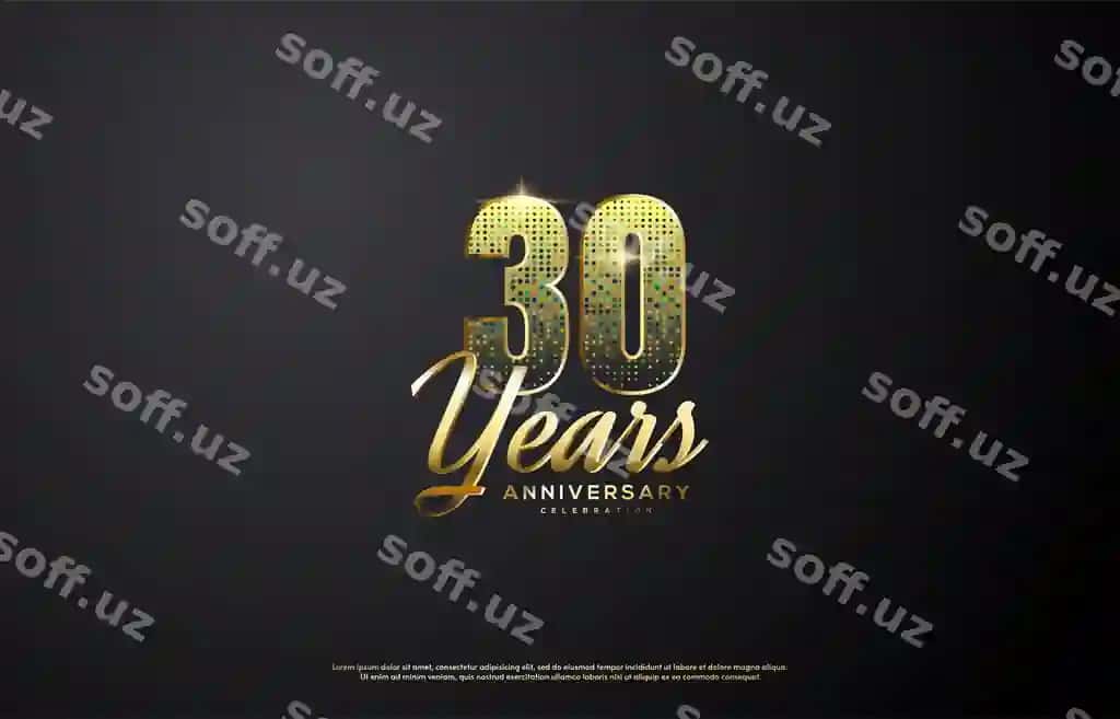 Zamonaviy yillik gerb dizayni | Modern anniversary emblem design