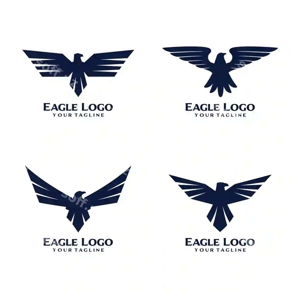 Sher parri logotipi dizayni | Eagle bird logo design