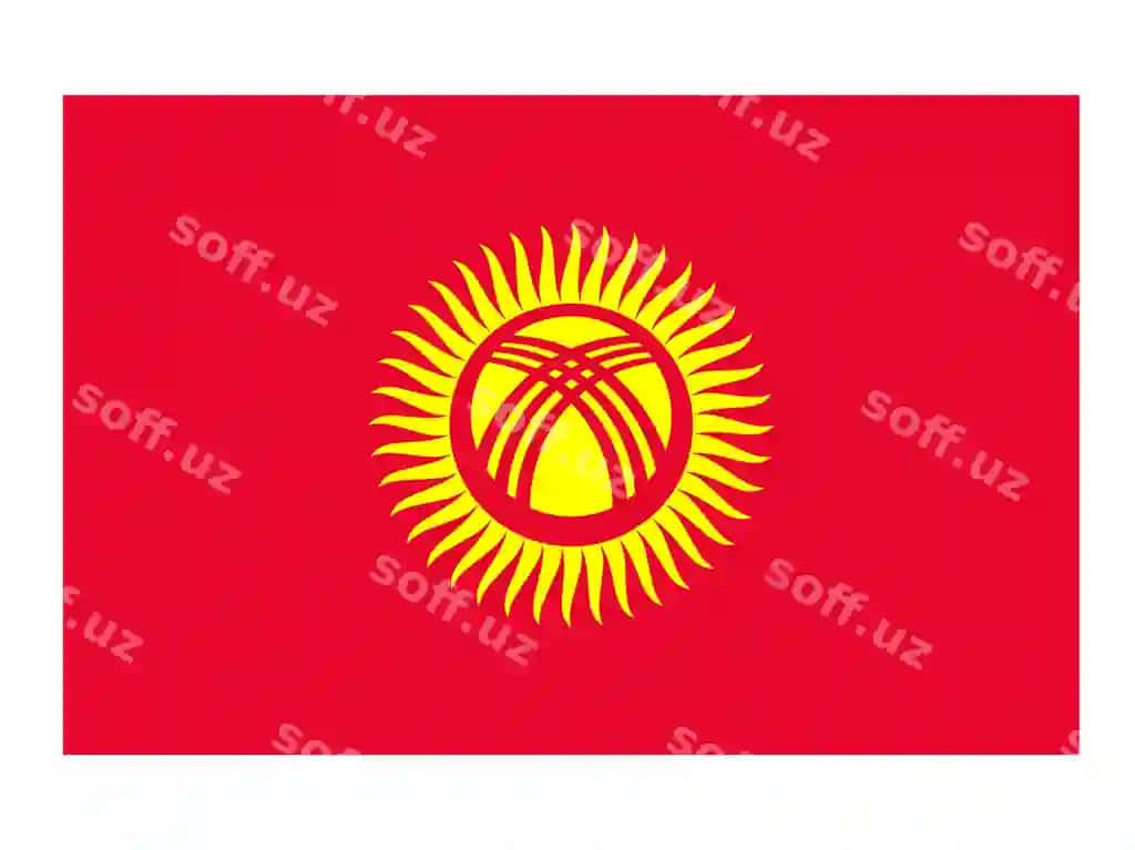 Qirgʻiziston bayrogʻi davlatlar bayrogʻi baylar dunyo bayrogʻi ikon rasmiy | Kyrgyzstan flag countries flag banners world flag icon official