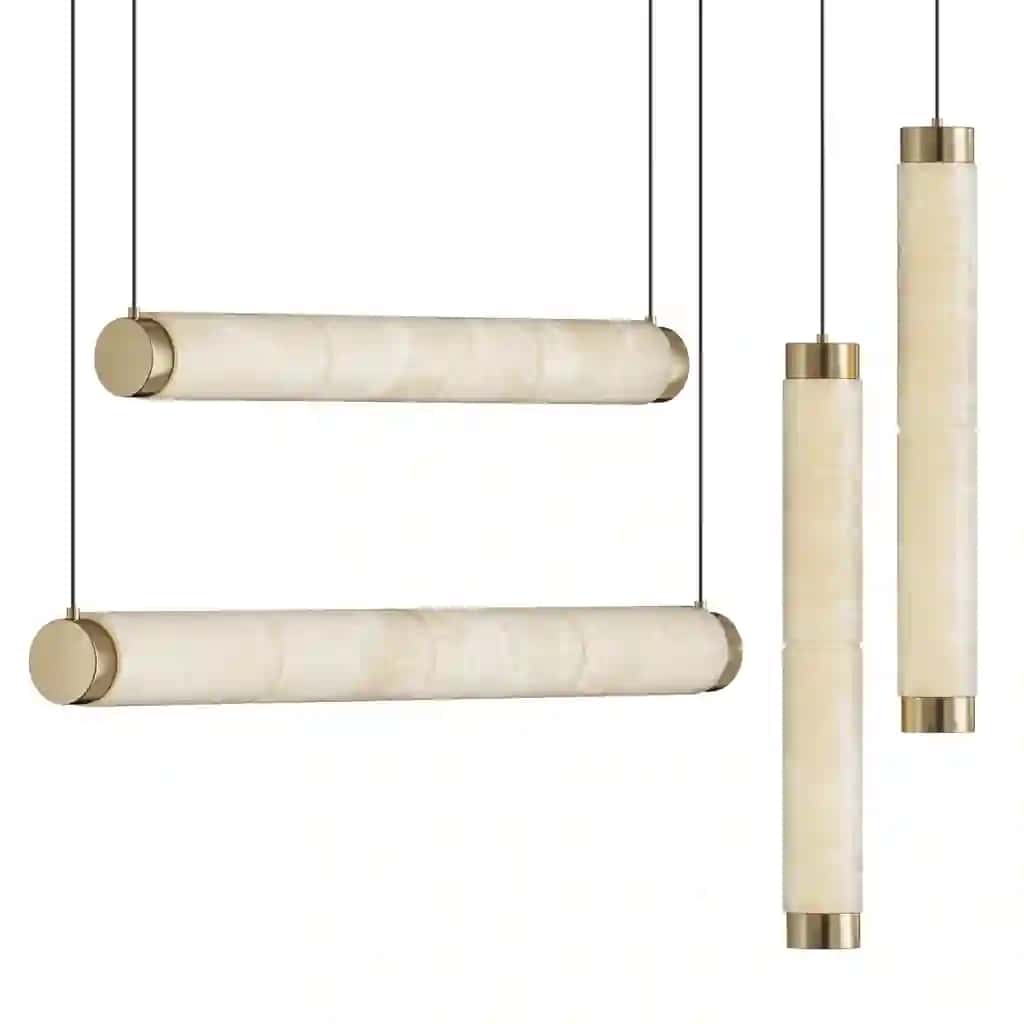 Alabaster Strip Pendant Light