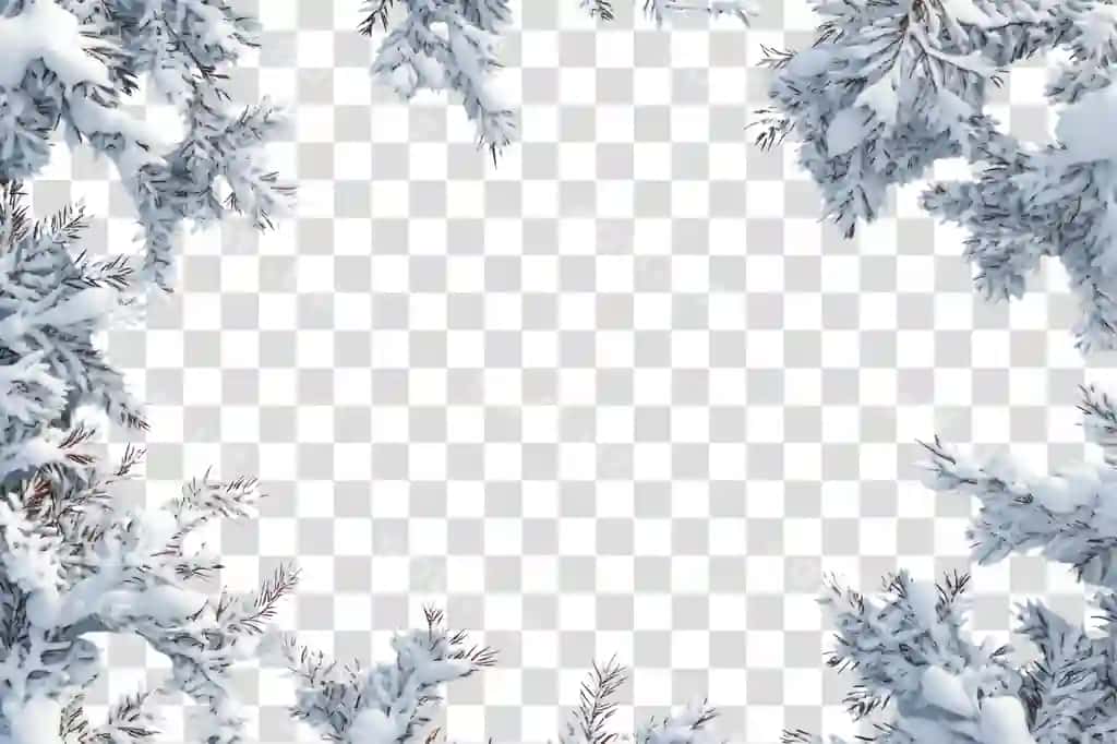 Png qor chegara orqa tabiat qish | Png snow border background nature winter