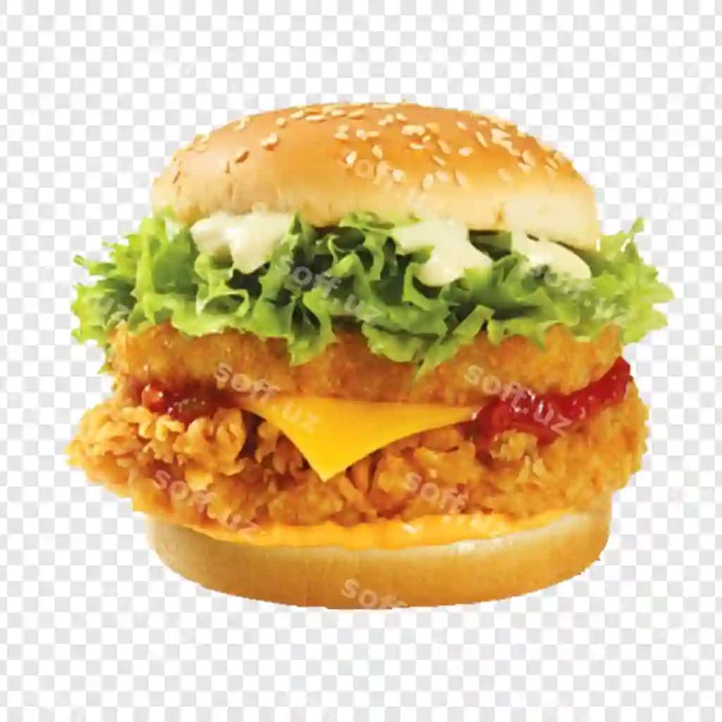 Menga yoqgan fast food burger pizza png yuqori sifatli shaffof rasm | Delicious fast food burger pizza png highquality transparent image