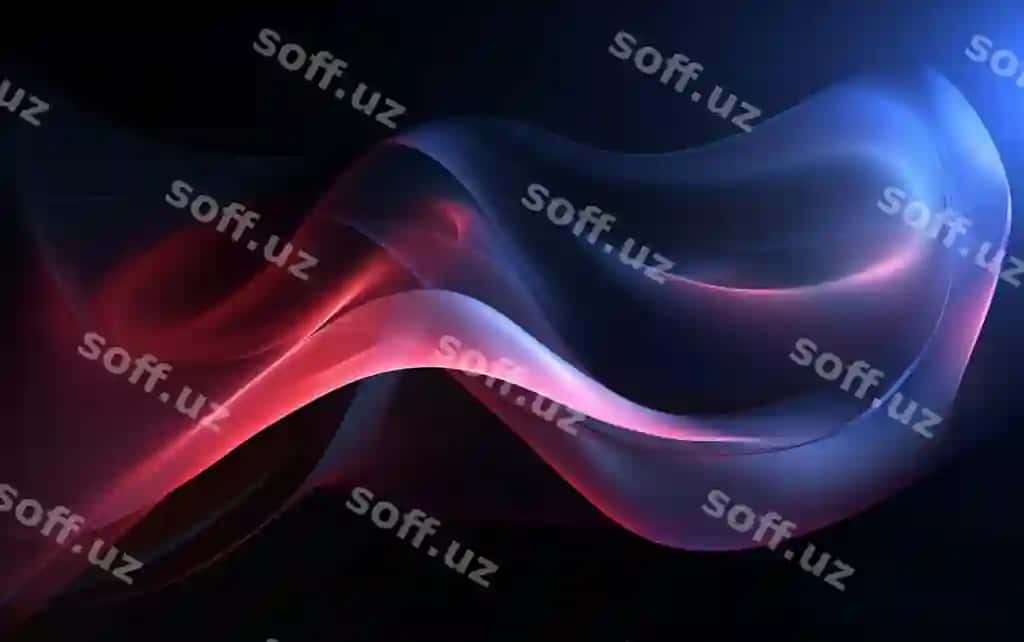 Chuqur qorong'i fonda yumshoqlanuvchi yumshoq chiziqlar | Abstract dark background with smooth soft lines