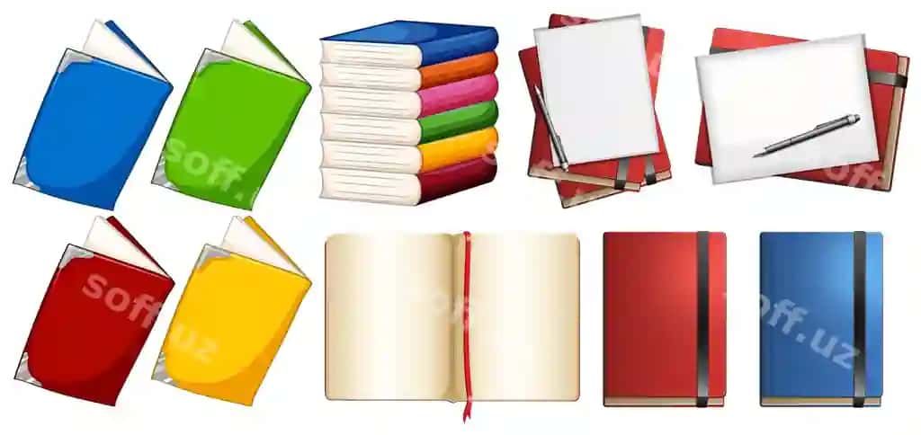 Daftar o'qish komplekt to'plam bo'sh | Notebook read set collection blank
