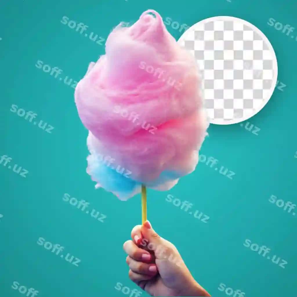 Paxlək oq orqa fon | Cotton candy white background