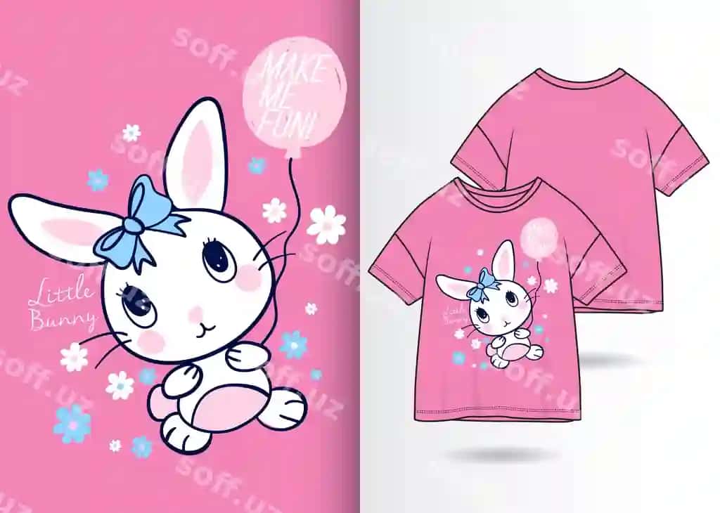 Qo'l bilan chizilgan sevimli tulki | Hand drawn cute rabbit