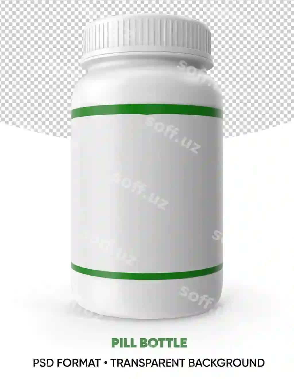 Dorilar shishasi shaffof orqa fonda | Pills bottle transparent background