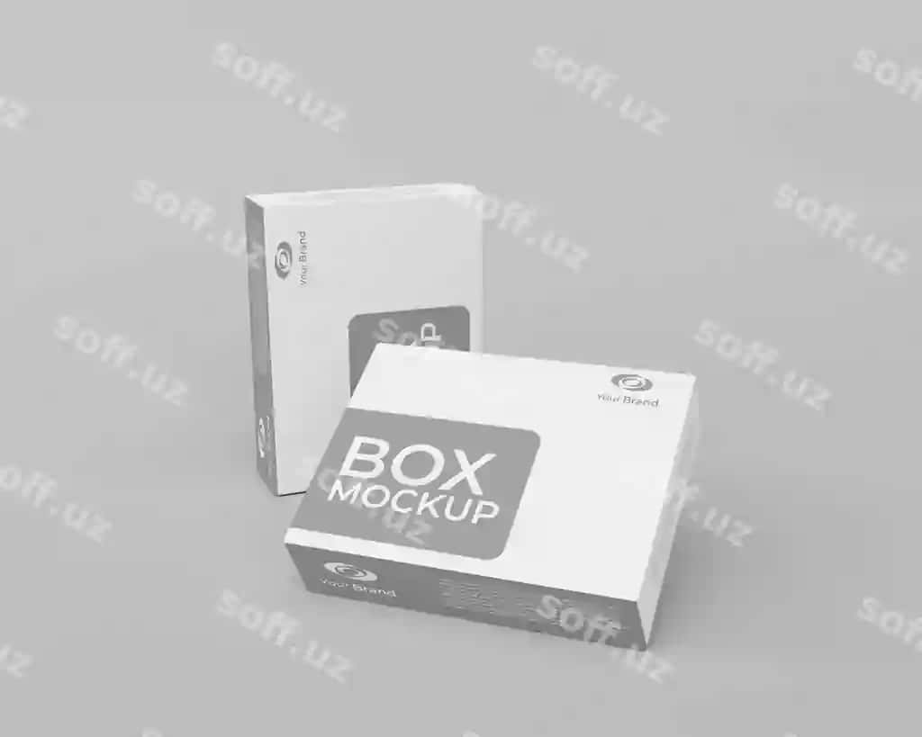 3D realistik quticha namuna | 3d realistic box mockup