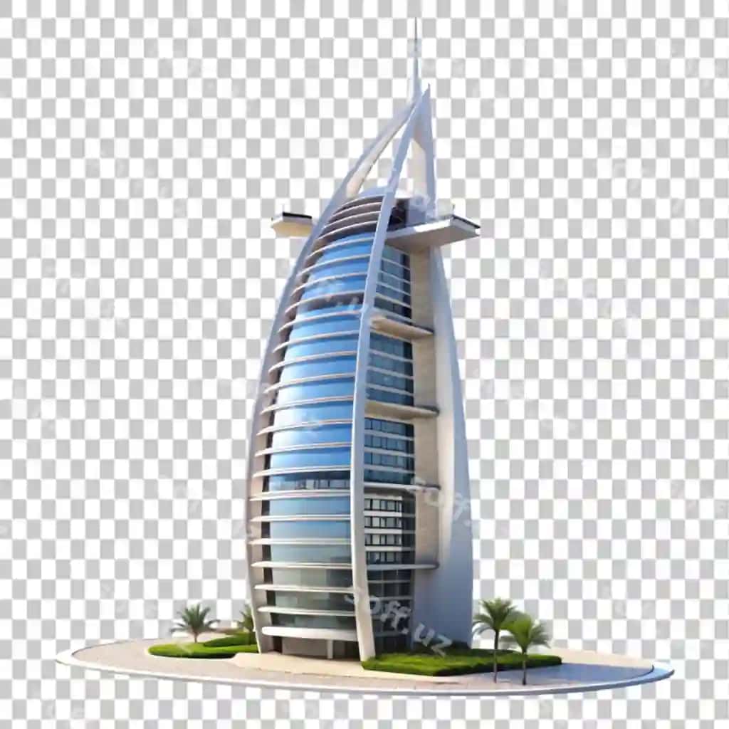 3D Burg al-Arab mehmonxonasi | 3d burg al arab hotel