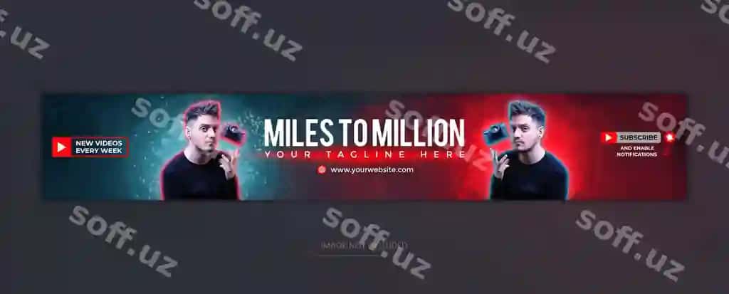 Yangi YouTube baner qop dizayni yangi YouTube kanal san'at dizayn shabloni | New youtube banner cover design new youtube channel art design template