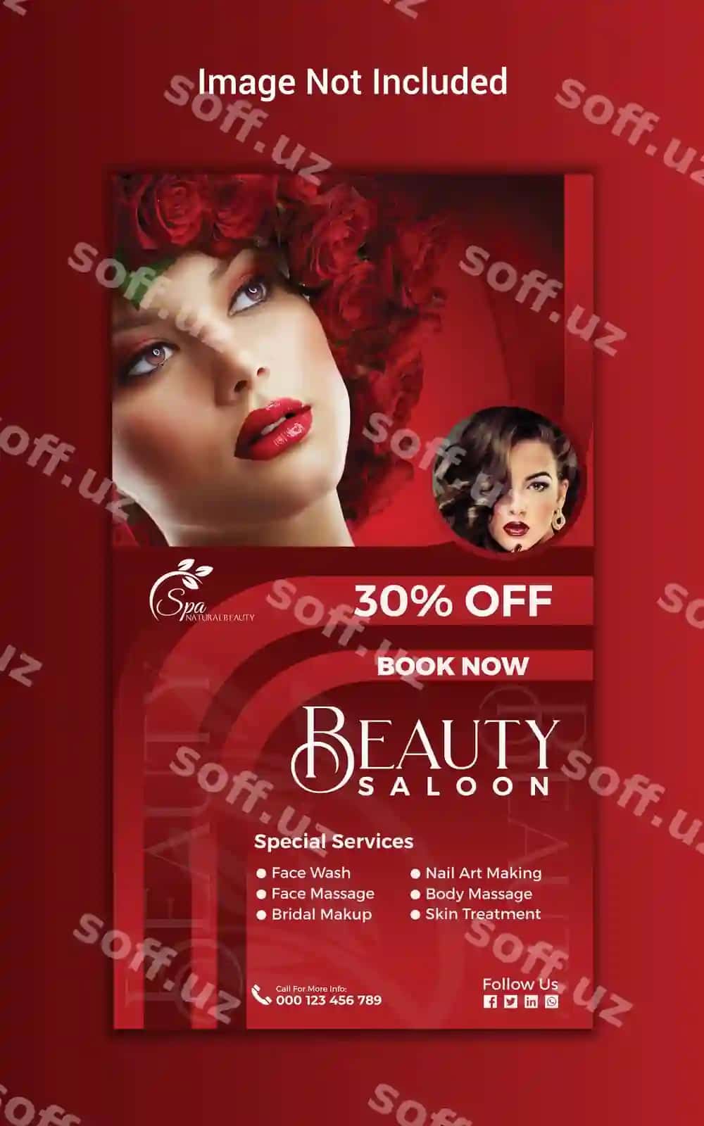 Chiroy spa markazi ijtimoiy media Instagram hikoya shablon dizayni | Beauty spa center social media instagram story template design