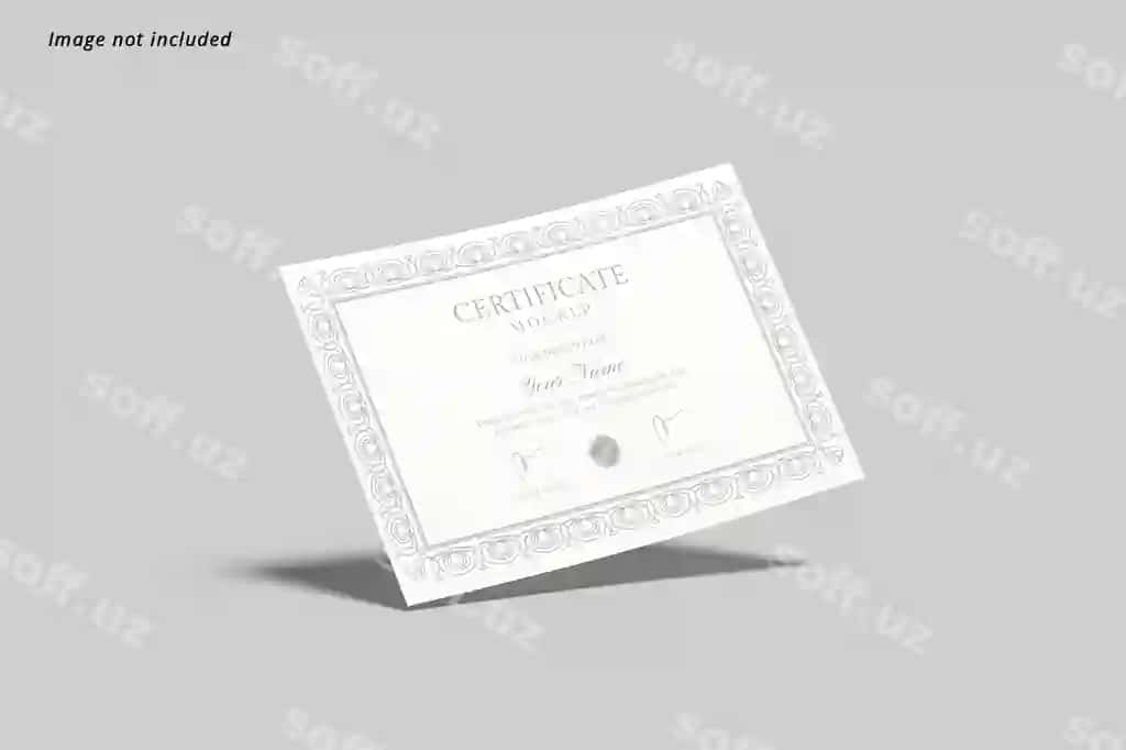 Sergefikat mockup | Certificate mockup