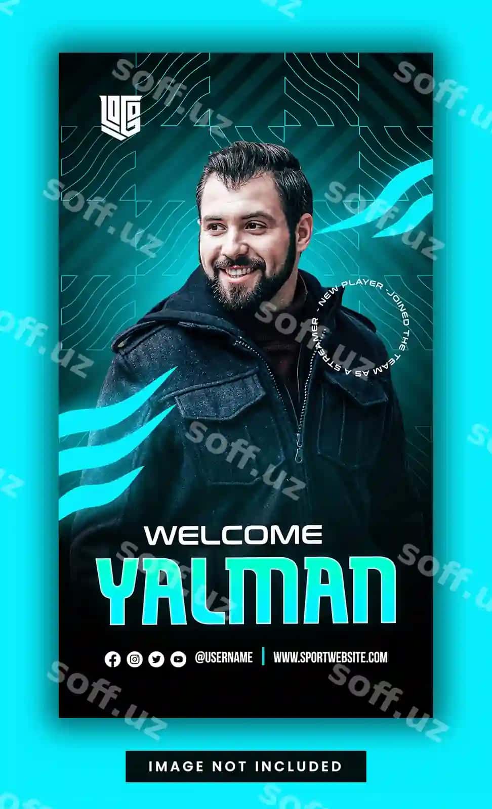 Xush kelibsiz yangi o'yinchi esport o'yin Instagram story shabloni | Welcome new player esport gaming instagram story template