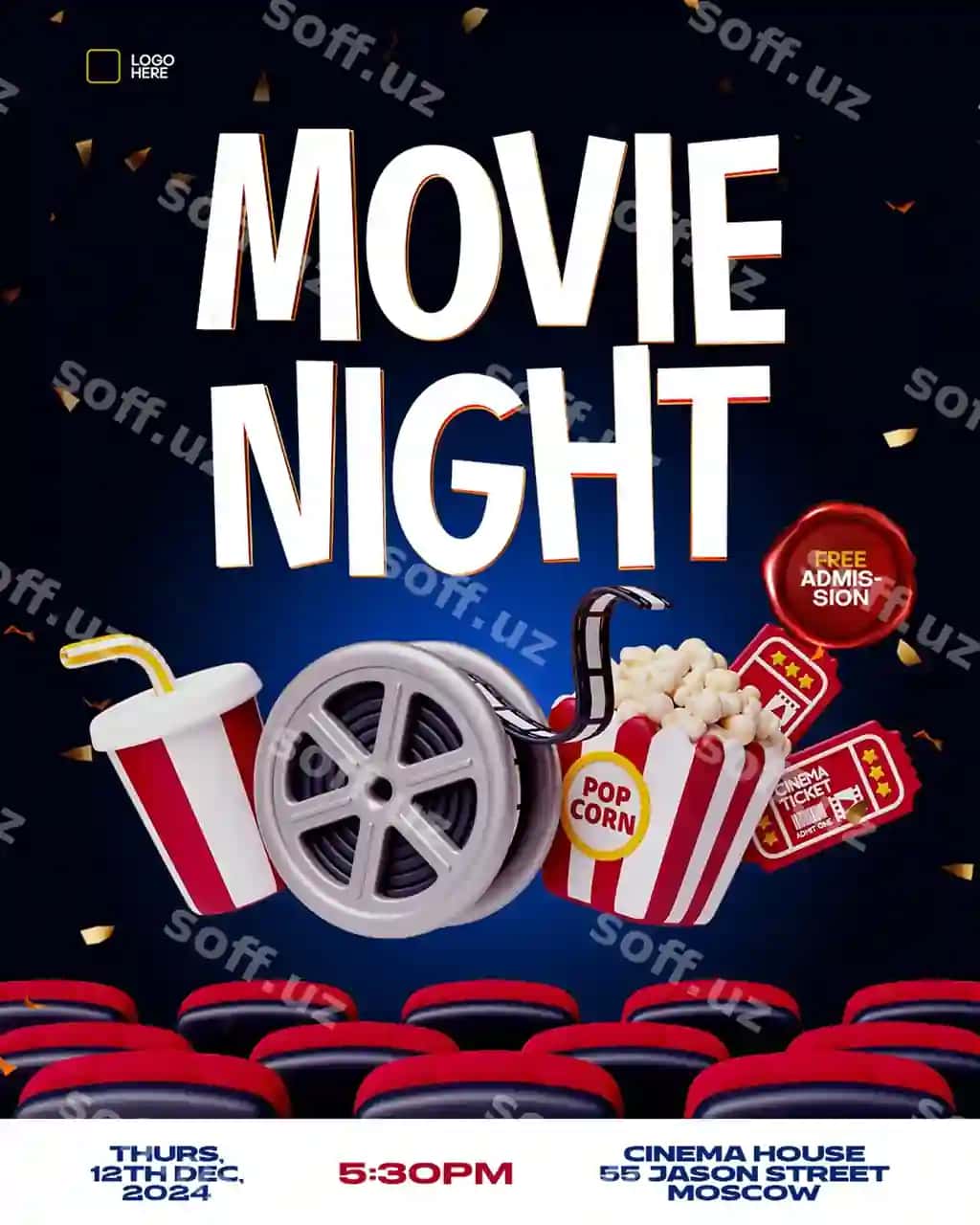 Kino kecha kino uy | Movie night cinema house