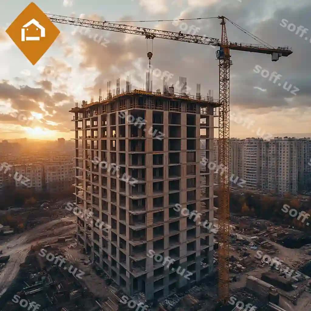 Quruvchi kran konstruktsiyasi | Construction crane housing