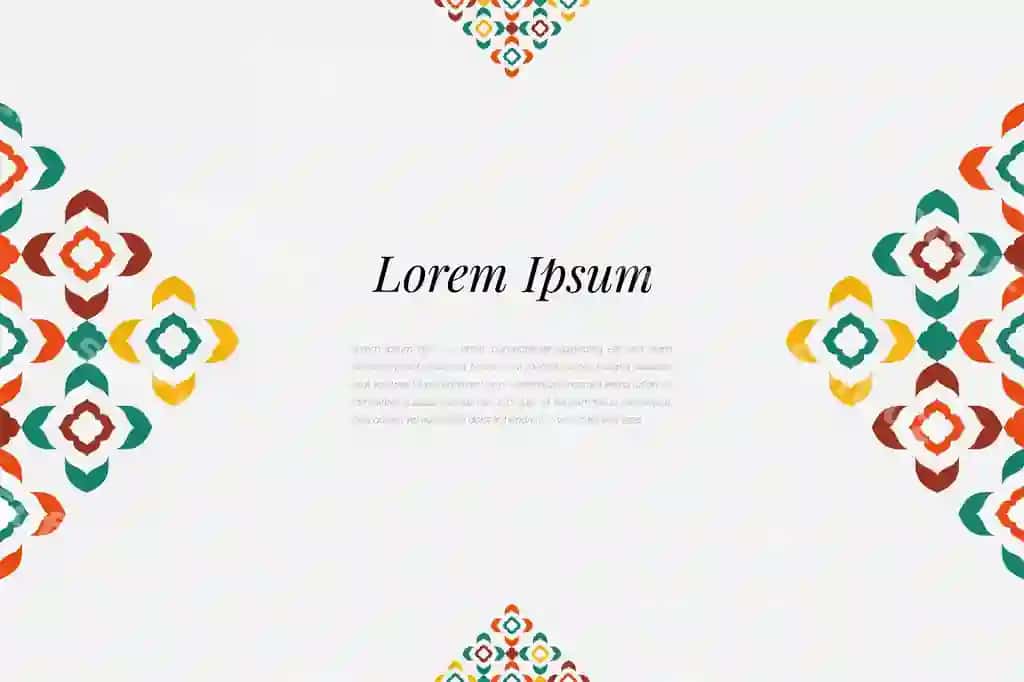 Islomiy dekorativ fon arabcha rangli oddiy geometric mosaika | Islamic decorative background arabic colorful simple geometric mosaic