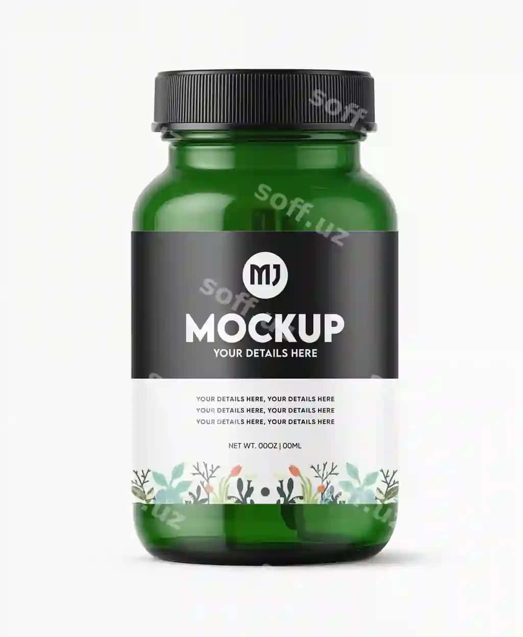Dorilar shishasi modeli | Pills bottle mockup