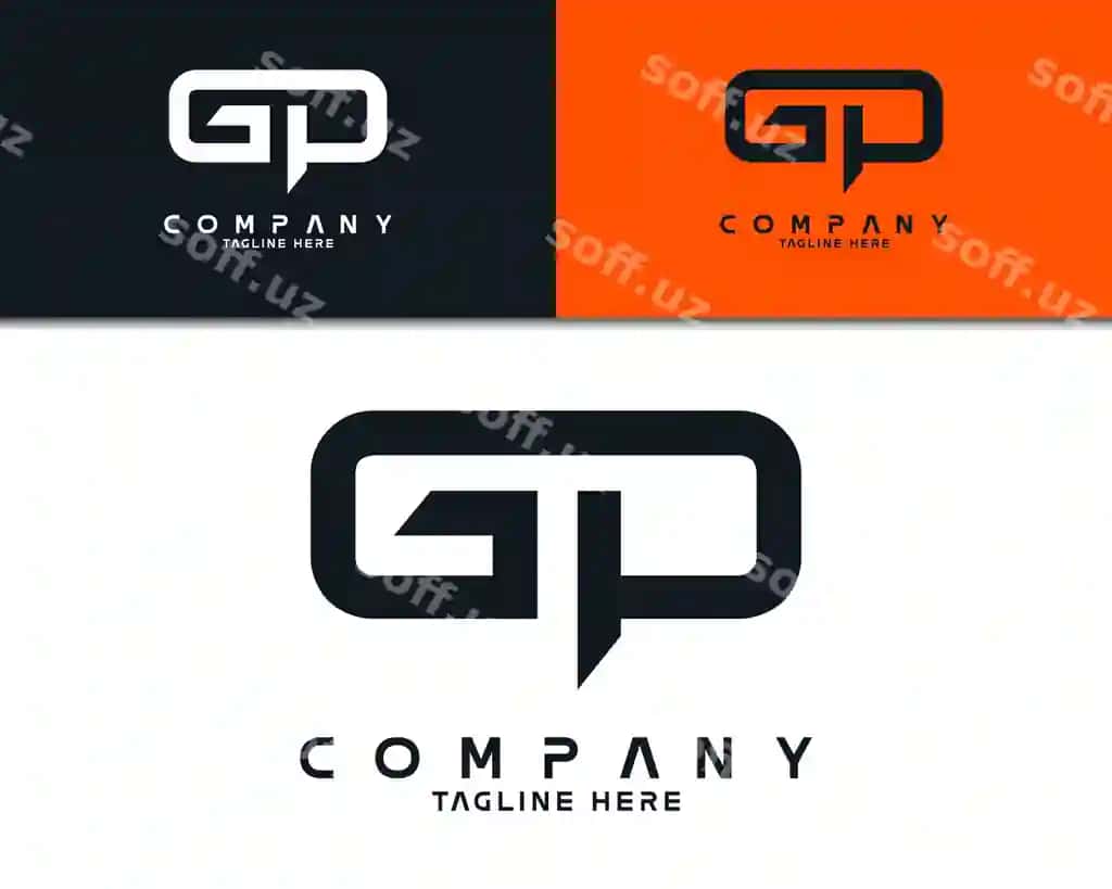 Boshlang'ich gp gd logotip dizayni mos keladigan logotip kompaniya logotipi bisnes brendi | Initial gp gd logo design suitable logo company logo business brand