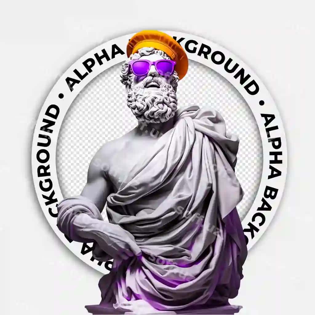 Yunon statuasi ko'zlashiq shapkali | Greek statue with sunglasses hat