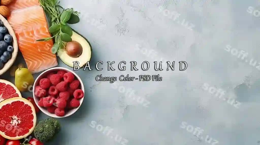 Sog'liq ovqat AI yaratilgan rasm | Healthy food ai generated image