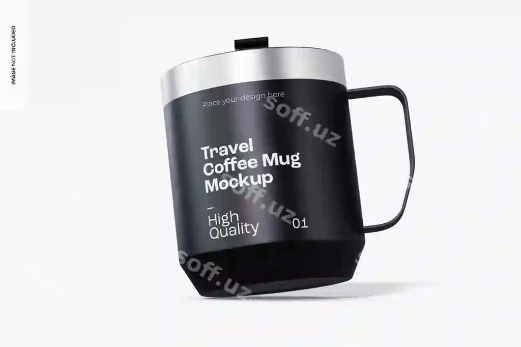 Sayohat qahvehayi krujka modeli | Travel coffee mug mockup
