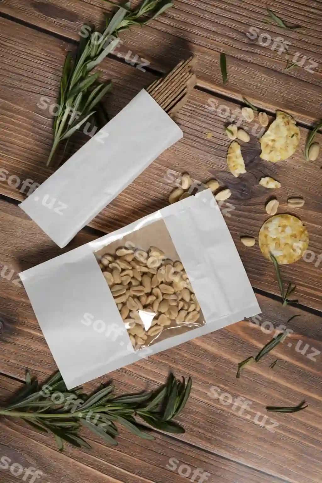 Organik ovqat pakyavkasining mockup dizayni | Organic food packaging mockup design