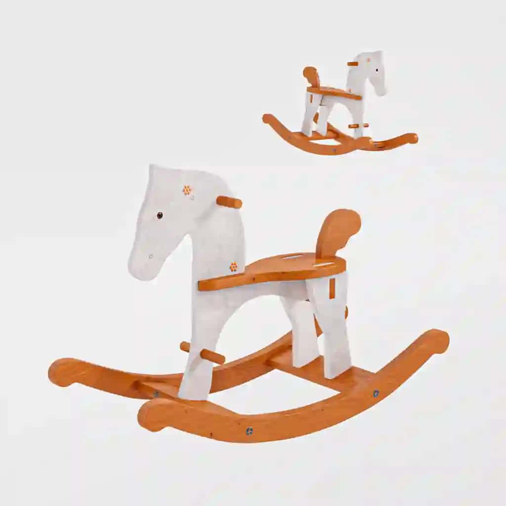 Wooden rosking horse