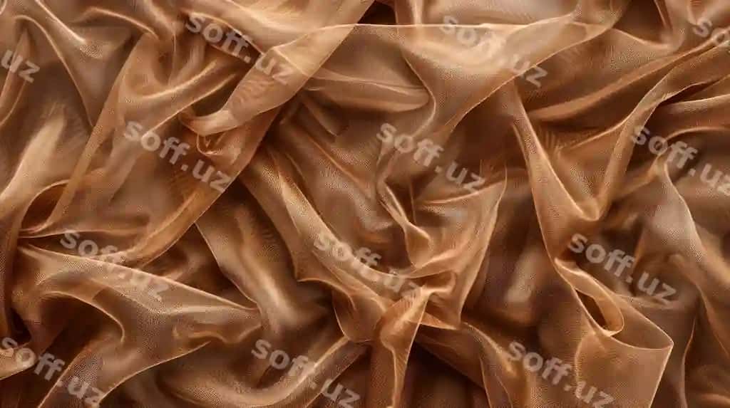 Tulle jigarrang orqa fonda ko'rilgan | Tulle fabric brown background viewed from