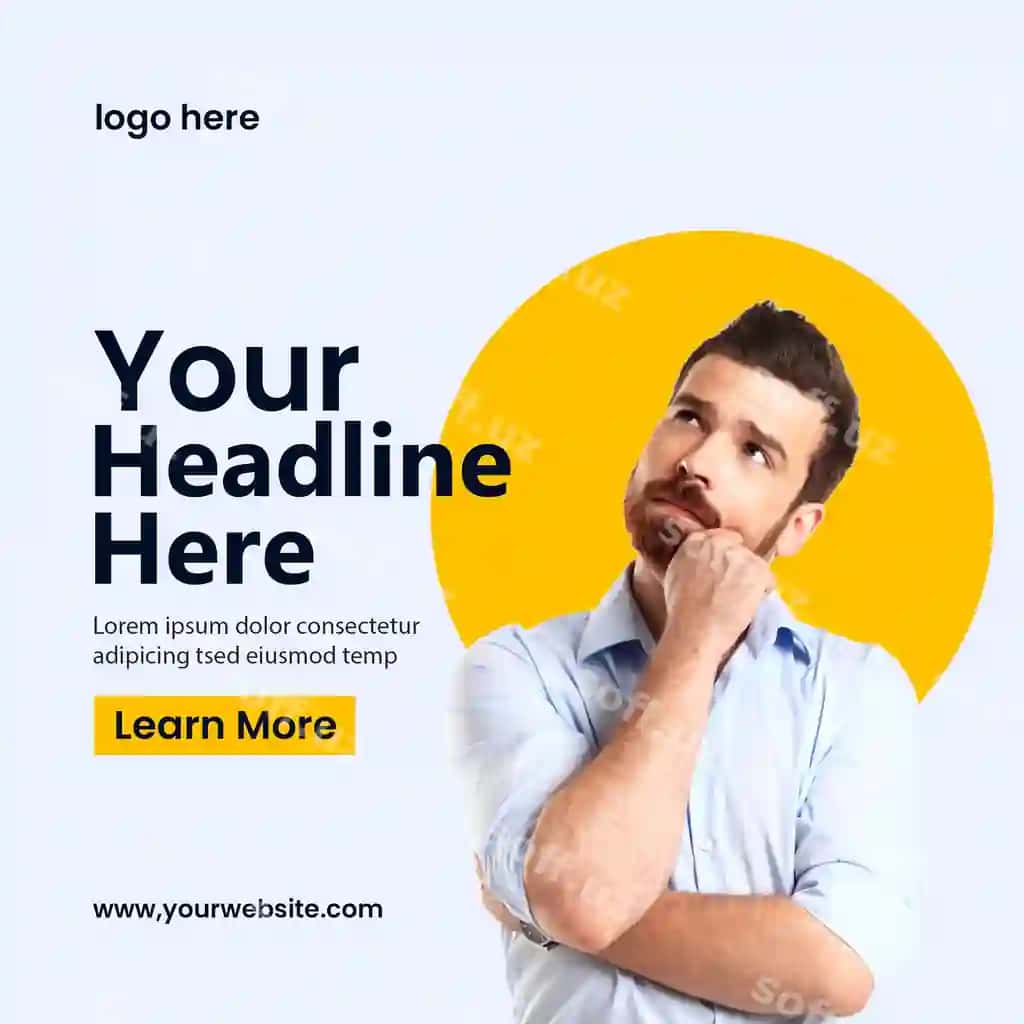 Ijodkor ijtimoiy media posti dizayn shabloni | Creative social media post design template