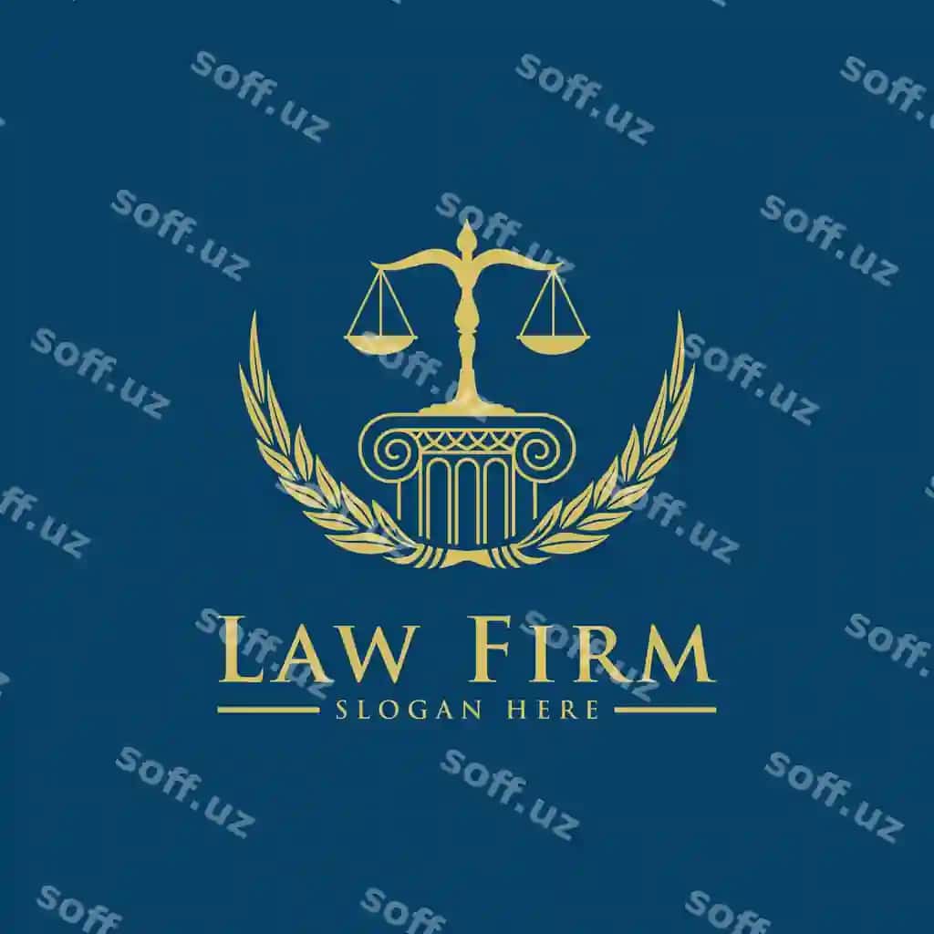 Yuridik firmasi advokati xizmatlari tajriybali vintazh logotipi | Law firm lawyer services luxury vintage crest logo
