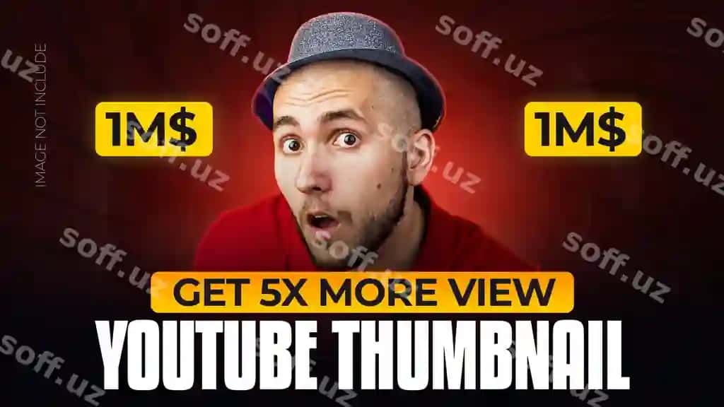 Yorqin so'nggi Youtube miniatura dizayni | Glowing trendy youtube thumbnail design