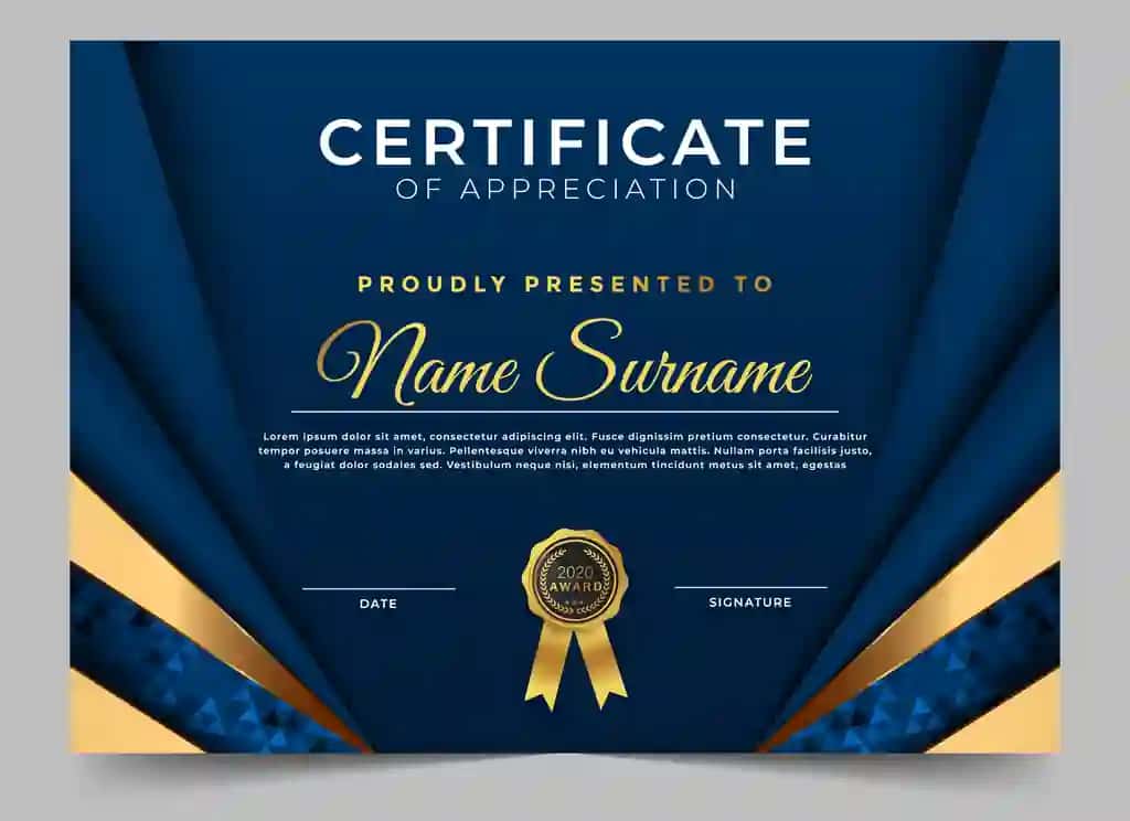 Premium sertifikat diplom dizayn shabloni | Premium certificate diploma design template