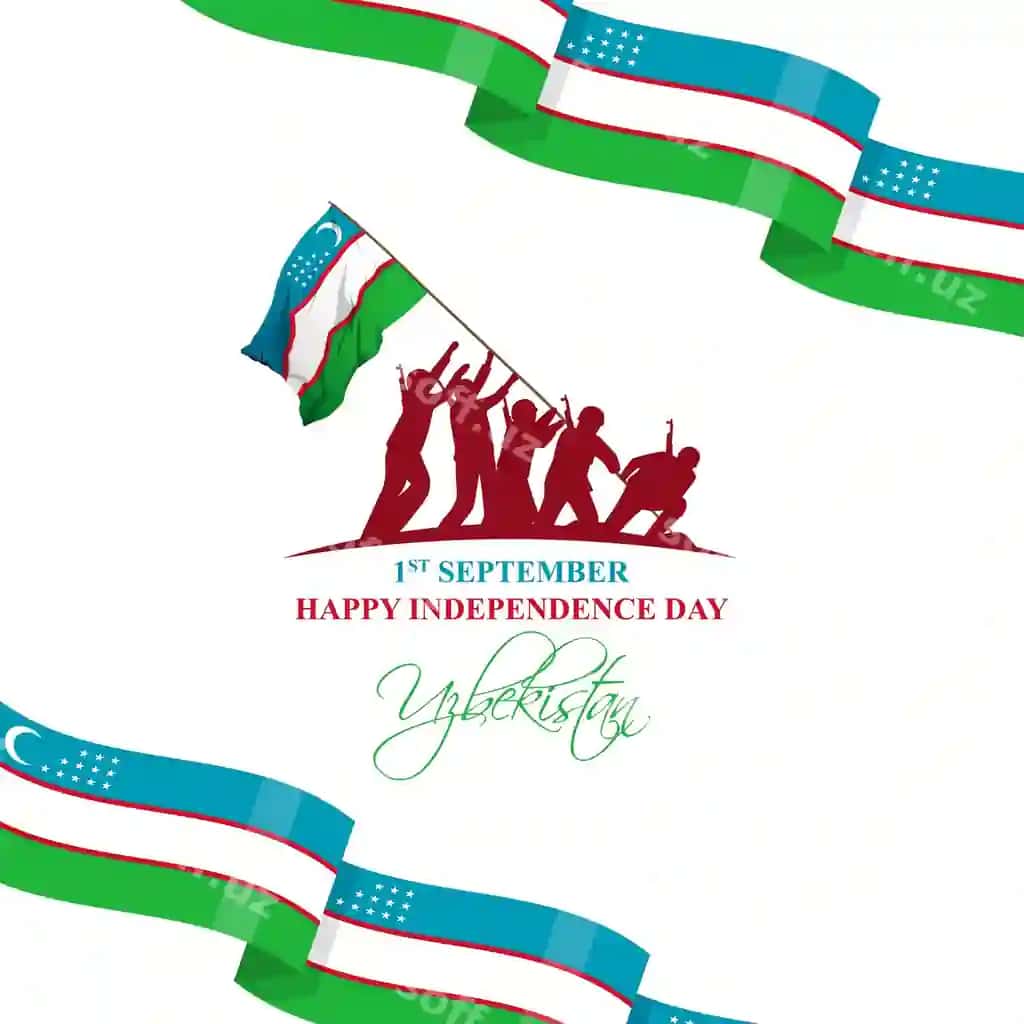 Vektor illustratsiyasi O'zbekiston mustaqillik kuni ijtimoiy tarmoqlar axborot oknasi | Vector illustration uzbekistan independence day social media feed