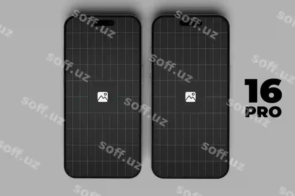 Realistik telefon akıllı telefon mockup mobil telefon 16 pro | Realistic phone smartphone mockup mobile phone 16 pro