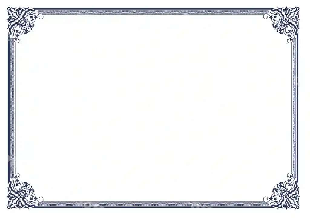 Sertifikat sahifa matn rasm chegara dizayni | Certificate page text photo border design
